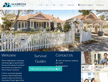 Tablet Screenshot of marronrealestate.com.au